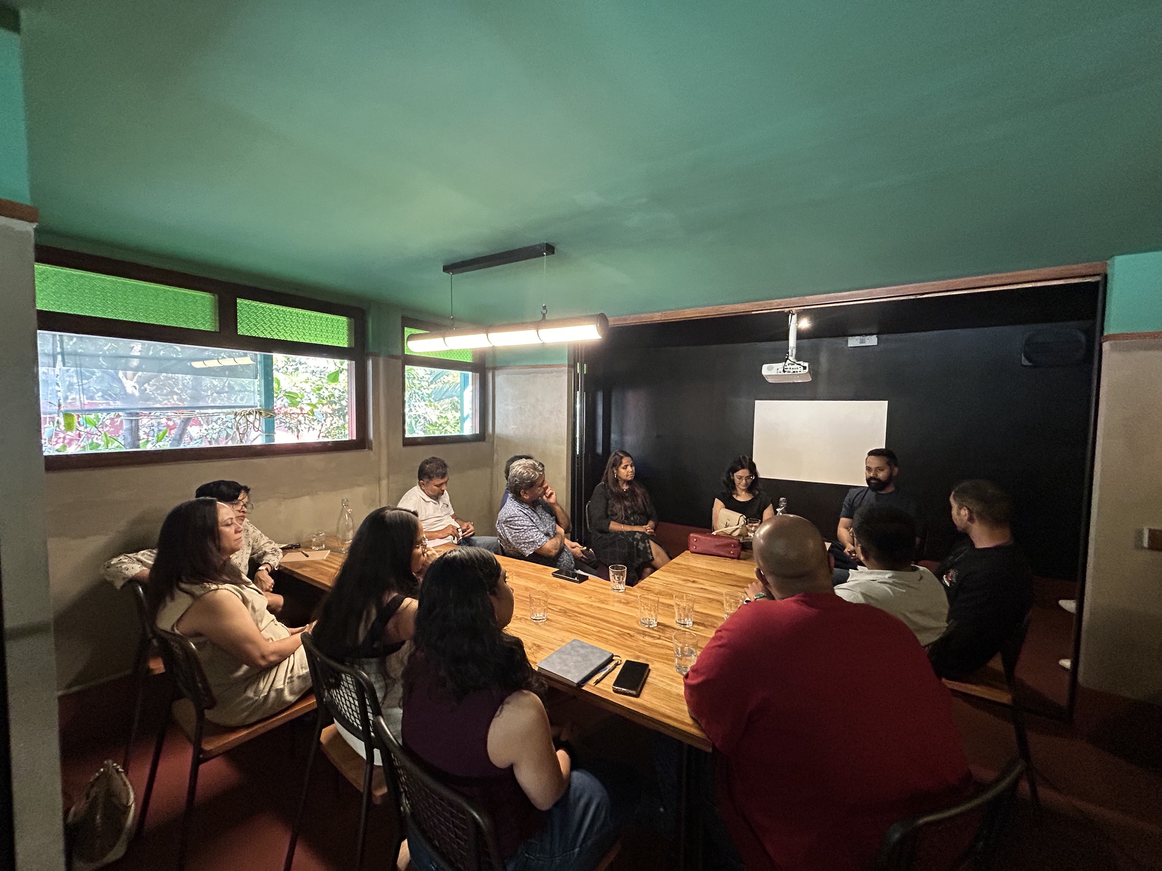 A full house, two speakers, one shared realisation